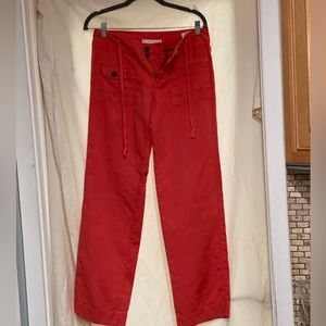 Anthropologie “Hei hei” Red Women’s pants size 4 - preowned excellent condition